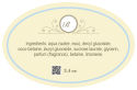 Tranquil Small Oval Bath Body Labels